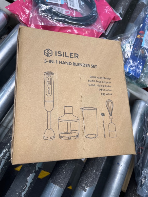 Photo 3 of ?S?LER
5-IN-1 HAND BLENDER SET
500W Hand Blender
850ML Food Chopper
