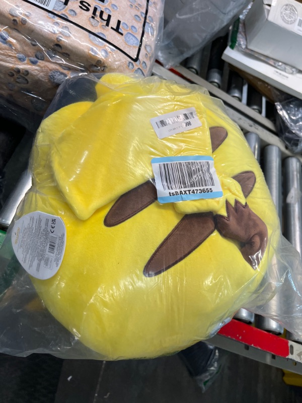 Photo 2 of Squishmallows Pokemon 14-Inch Pikachu Plush - Add Pikachu to Your Squad, Ultrasoft Stuffed Animal Large Plush, Official Kelly Toy Plush