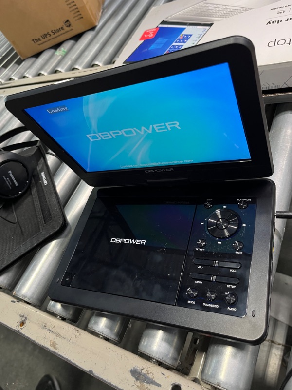 Photo 4 of DBPOWER 11.5" Portable DVD Player+Panasonic RP-HT161 Headphones