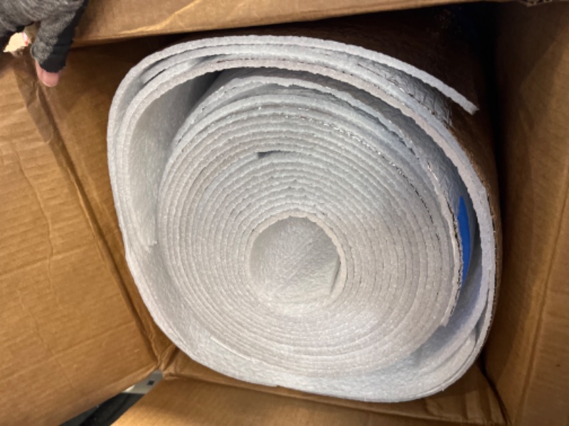 Photo 2 of NASA TECH White Reflective Foam Core 2 Car Garage Door Insulation Kit 18FT (WIDE) x 8FT (HIGH) R Value 8.0 Made in USA New and Improved Heavy Duty Double Sided Tape (ALSO FITS 18X7)