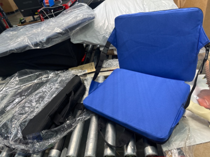 Photo 1 of 2 Pack Stadium Chair Blue and Black