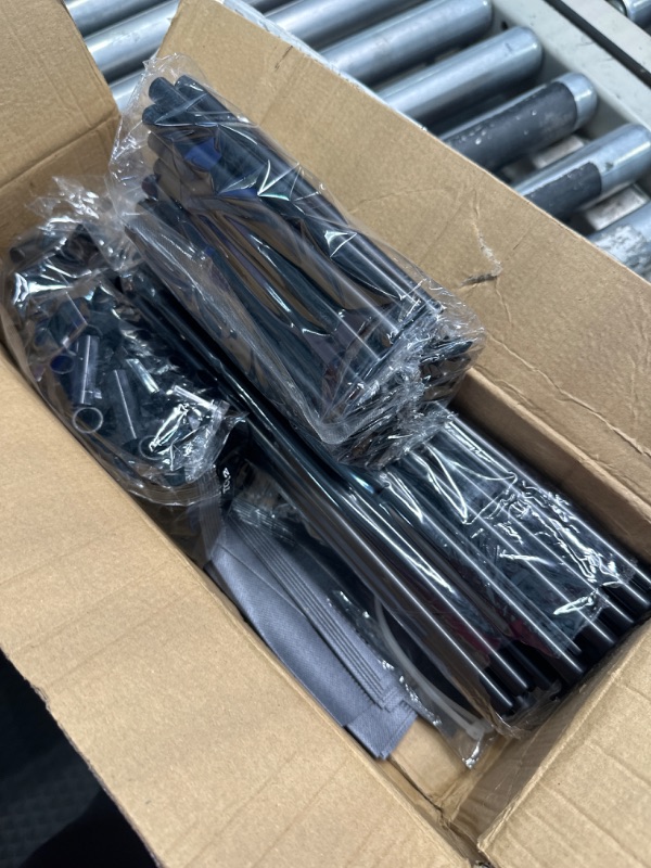 Photo 1 of SONGMICS Shoe Rack, 10 Tier Shoe Shelf, Shoe Storage Organizer, Space-Saving, 13 x 13 x 68.1 Inches, Metal Frame, Non-Woven Fabric Shelves, for Entryway, Bedroom, Grey ULSR110G01 13"D x 13"W Grey