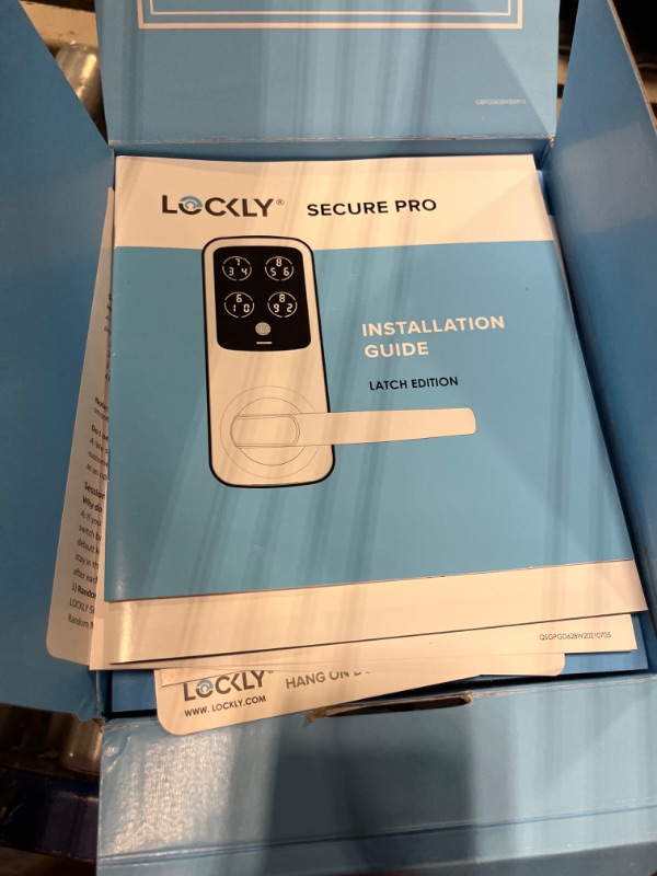 Photo 2 of ****USED** Lockly Secure Pro, Wi-Fi Smart Door Lock, Keyless Entry Door Lock, PIN Genie® Keypad, 3D Biometric Fingerprint Sensor, Voice Control, Auto Lock - Satin Nickel (PGD628WSN) - Latch Edition Satin Nickel Latch