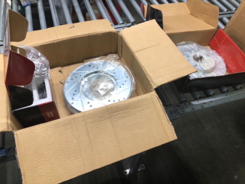 Photo 1 of A-Premium 11.10 in (282mm) Front Drilled and Slotted Disc Brake Rotors + Ceramic Pads Kit Compatible with Honda and Acura Models - Accord 03-12/14-17, Civic 13-18, CR-V 02-04, Element 03-11, ILX 14-15