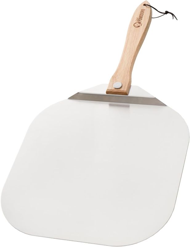 Photo 1 of ***No Handle***Chef Pomodoro Aluminum Metal Pizza Peel with Foldable Wood Handle for Easy Storage, Pizza Spatula, Gourmet Luxury Pizza Paddle for Baking Homemade Pizza Bread (16 x 14 inch)