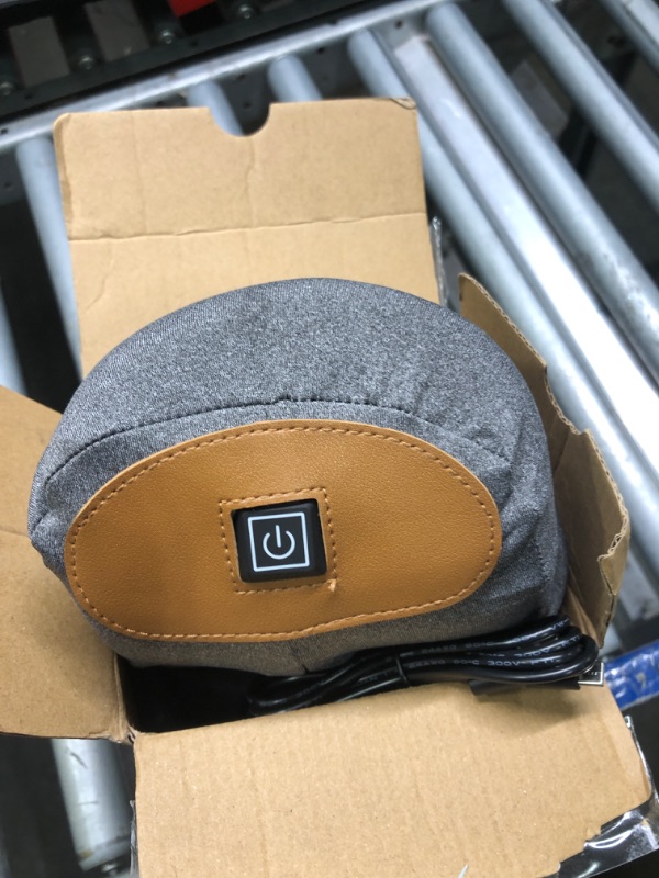 Photo 1 of ****USED**WANT HEAT UPO** SoftSense Neck Pillows for Pain Relief Sleeping, Heated Memory Foam Cervical Neck Pillow with USB Graphene Heating for Stiff Neck Pain Relief, Neck Support Pillow Cervical Pillows for Bed (Dark Gray)