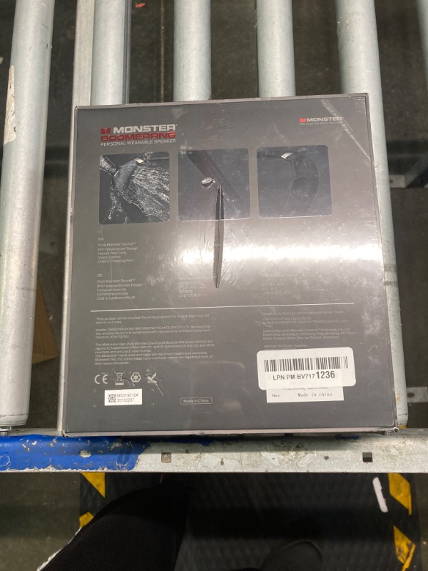 Photo 1 of ***brand new, in factory packing*** Monster Boomerang Neckband Bluetooth Speaker, Neck Wireless Wearable Speaker with 12H Playtime, True 3D Stereo Sound, Portable Soundwear, IPX7 Waterproof, for Home Sport Outdoor