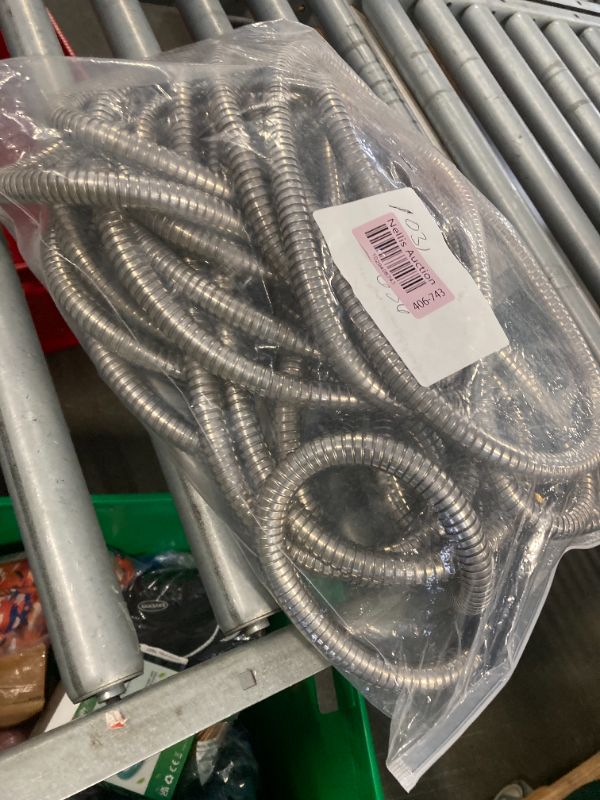 Photo 3 of ****USED*** Garden Hose 50ft, Metal Water Hose with 10 Function Nozzle - Flexible Metal Garden Hose, Kink Free, Lightweight and Sturdy Water Hose, Metal Hose for Yard, 3/4" Fittings Metal Hose