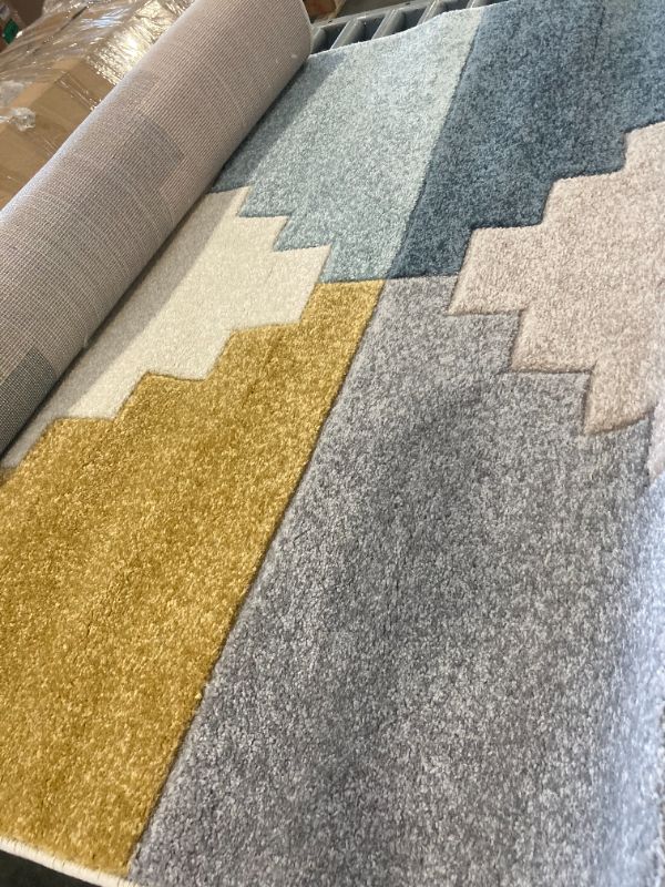 Photo 4 of ***USED*** 4X6*****nuLOOM Ximena Geometric  Area Rug for Living Room Bedroom Dining Room Nursery Kitchen, Multicolor/Multi
