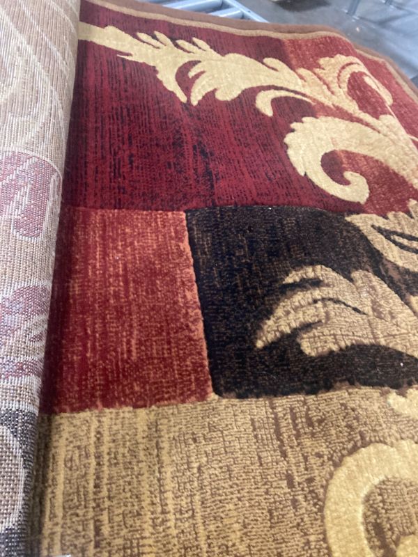 Photo 3 of ***USED*** Home Dynamix Catalina Pierre Contemporary Scroll Area Rug, Brown/Red, 5'3"x7'2" Brown/Red 5'3" x 7'2"