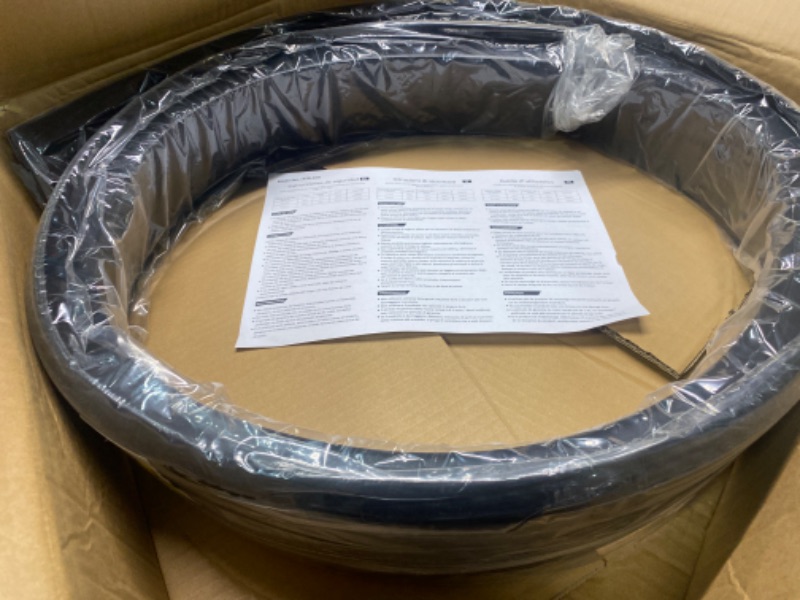 Photo 1 of Ruedamann 3.3 Ft Threshold Transition Strip, 1.2"~1.4" Rise Rubber Threshold Ramp, Overlap Edge Reducer, Doorway Edge Trim and Mats for Laminate Doorway, Carpet, Floor, Tile