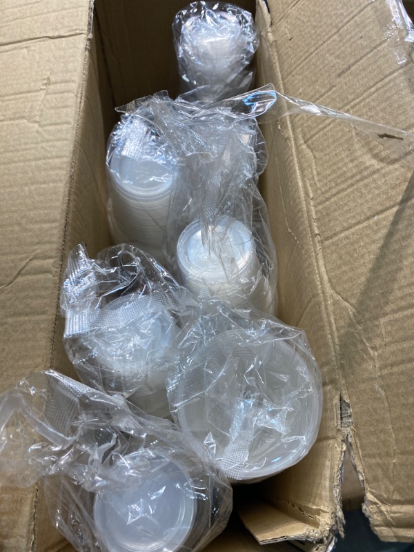 Photo 3 of ****USED**BOX IS DAMAGED*** Turbo Bee 800 Pack 5oz Clear Plastic Cups,Small Disposable Party Cups, Transparent Plastic Disposable Cups Multi Use Cold Beverage Plastic Clear Cups, Picnic, BBQ, Travel, and Events 1000pack-5oz