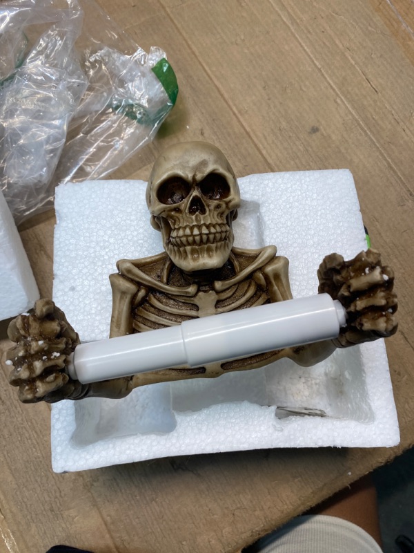 Photo 3 of *** MAJOR DAMAGED***
Skeleton Toilet Paper Holder