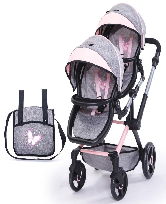 Photo 1 of Bayer Design Dolls Butterfly , Xeo Twin Pram Set