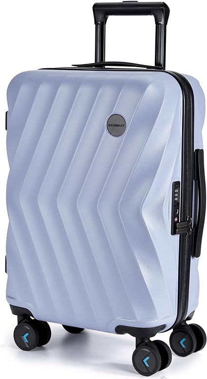 Photo 1 of BAGSMART Carry On Luggage, PC Hardside Travel Suitcase 22x14x9 Airline Approved with Spinner Wheels, Hard Shell Lightweight Rolling 20 Inch for Men Women (Purple)