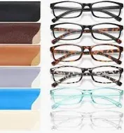 Photo 1 of Gaoye 6 Pack Reading Glasses Blue Light Blocking for Women Men, Magnifying Readers Glass Anti UV Eyeglasses