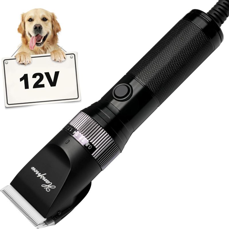 Photo 1 of ***FOR PARTS ONLY***Dog Grooming Clippers, Professional 12V Dog Clippers for Thick Coats Corded Pet Trimmer Dog Hair Clippers with Guard Combs Brush for Dogs Cats
