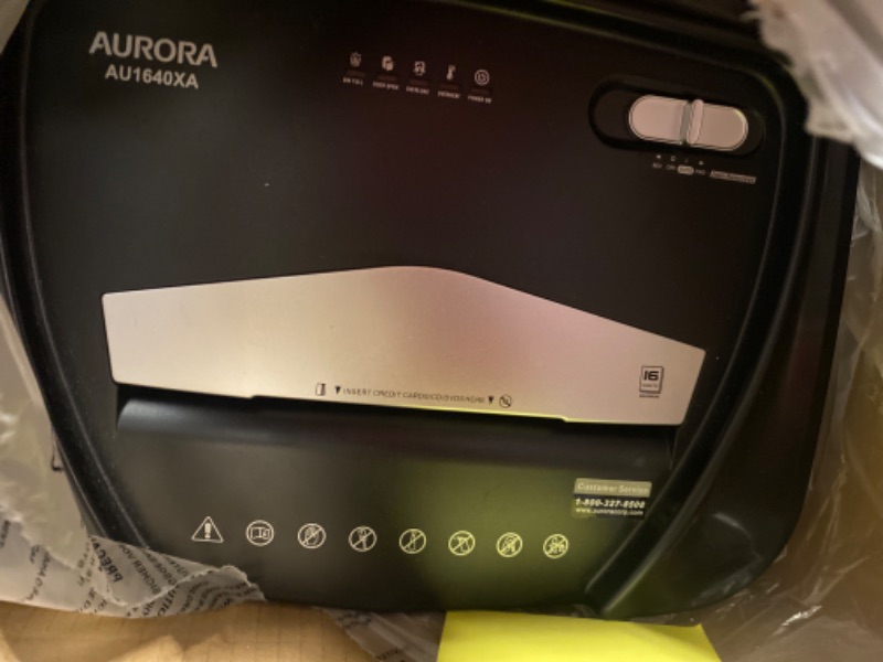 Photo 3 of Aurora High Security JamFree AU1000MA 10-Sheet Micro-Cut Paper/CD/Credit Card Shredder