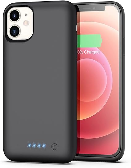 Photo 1 of Battery Case for iPhone 12/12 Pro,[6800mAh] Protective Portable Charging Case Rechargeable Charger Case Extended Battery Pack for Apple iPhone 12/12 Pro (6.1inch)