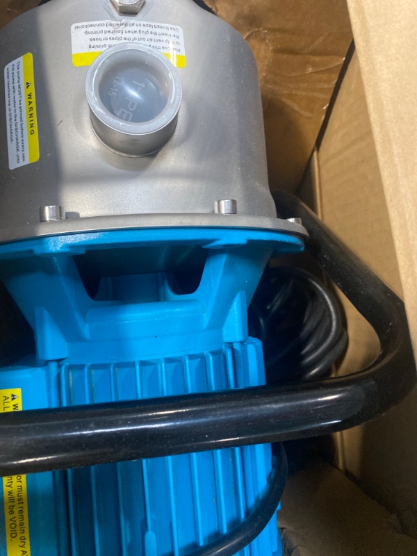 Photo 1 of 1.5HP Portable Water Transfer Garden Pump,1200GPH Shallow Jet Well Pump,Draining Irrigation Lawn Fountain Booster Pump for Water Removal