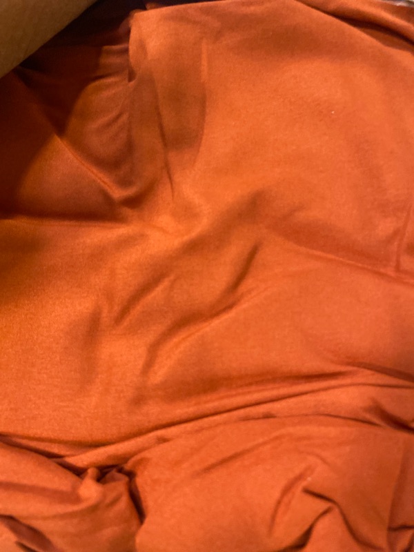 Photo 1 of Bedsure King Size Comforter Set - Bedding Set King 7 Pieces, Pintuck Bed in a Bag Burnt Orange Bed Set with Comforters, Sheets, Pillowcases & Shams King Burnt Orange