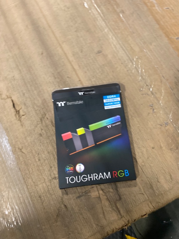 Photo 2 of Thermaltake TOUGHRAM RGB DDR4 3600MHz 16GB (8GB x 2) 16.8 Million Color RGB Alexa/Razer Chroma/5V Motherboard Syncable RGB Memory R009D408GX2-3600C18B 3600MHz TOUGHRAM RGB