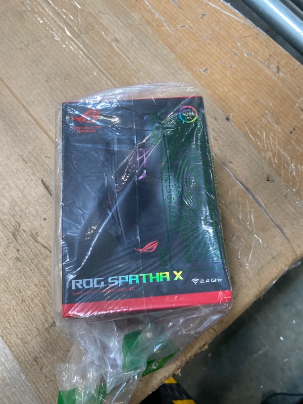 Photo 1 of ASUS ROG Spatha X Wireless Gaming Mouse (Magnetic Charging Stand, 12 Programmable Buttons, 19,000 DPI, Push-fit Hot Swap Switch Sockets, ROG Micro Switches, ROG Paracord and Aura RGB lighting)