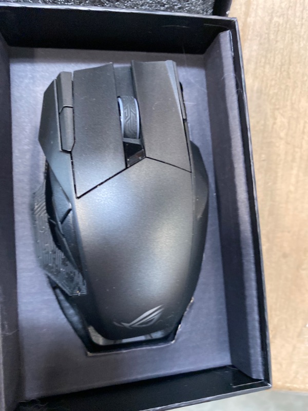 Photo 1 of ASUS ROG Spatha X Wireless Gaming Mouse (Magnetic Charging Stand, 12 Programmable Buttons, 19,000 DPI, Push-fit Hot Swap Switch Sockets, ROG Micro Switches, ROG Paracord and Aura RGB lighting)