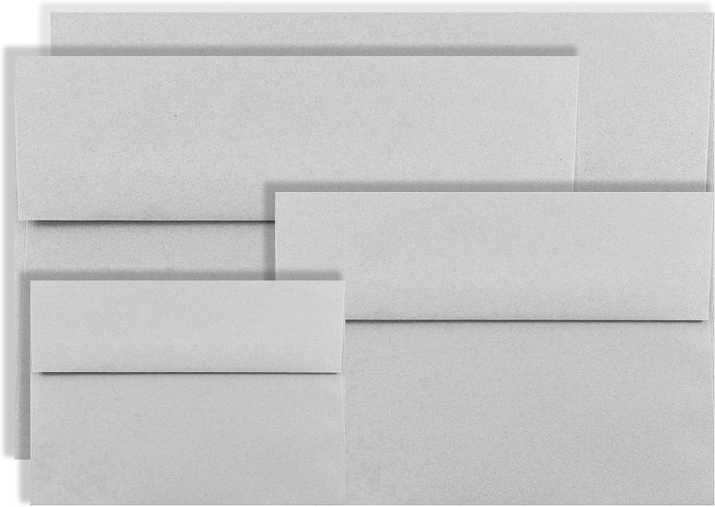 Photo 1 of Gray Pastel 50 Boxed A2 (4-3/8 x 5-3/4) Envelopes for 4-1/8 X 5-1/2 Response Enclosure Invitations from The Envelope Gallery