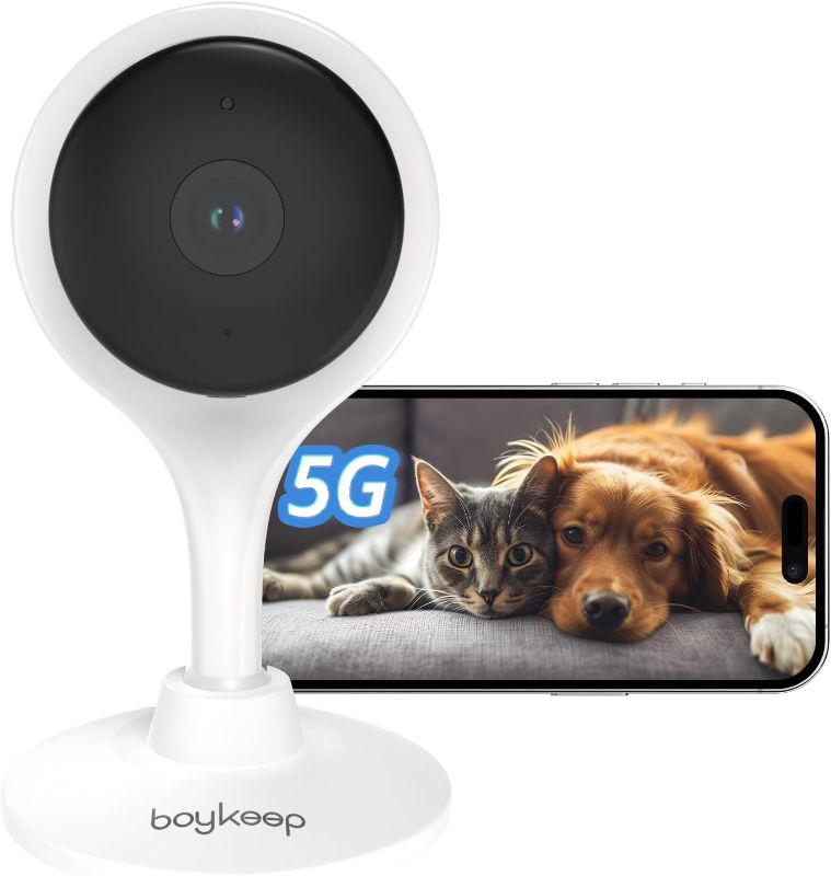 Photo 1 of 2K Indoor Security Camera 5G/2.4GHz Wi-Fi Cameras for Baby/Elder/Dog/Pet Camera with Phone app, 2-Way Audio Baby Monitor Camera, Night Vision, Cloud & SD Card Storage, K10
