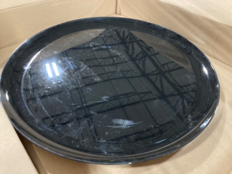 Photo 2 of **scuffed**Maryland Plastics Catering Tray- 18" | Black | Round | 1 Pc.