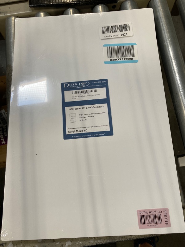 Photo 2 of 13" x 19" Cardstock Sheets For Inkjet or Laser Printers - Heavy 80lb Cover Matte Finish White - Great for Flyers, Posters, Covers (50 Sheets)