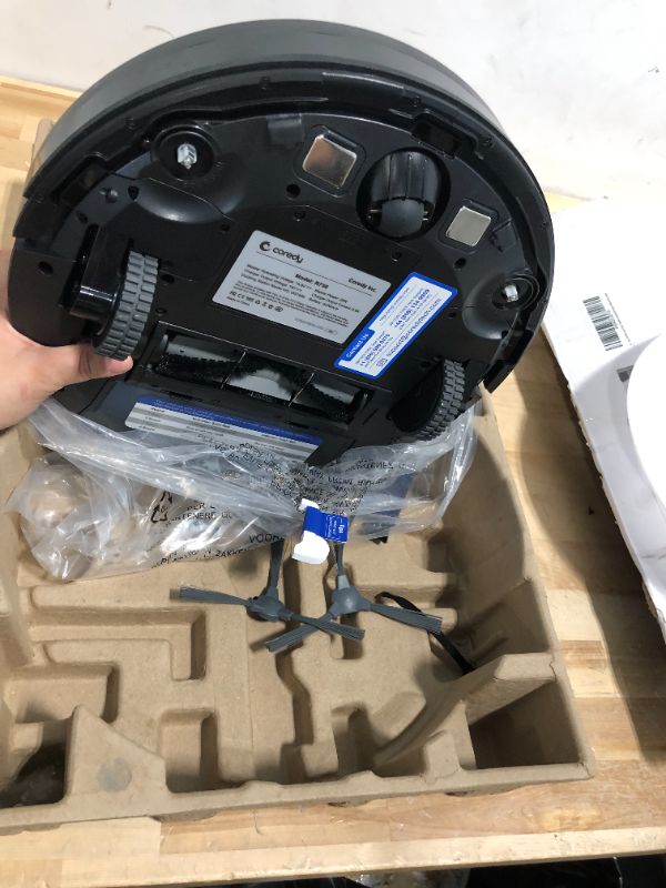 Photo 1 of ***DAMAGED***
 R750 Robot Vacuum Cleaner, Compatible with Alexa, Mopping System, Boost Intellect, Virtual Boundary Supported, 2200Pa Suction, Super-Thin, Upgraded Robotic Vacuums, Cleans Hard Floor to Carpet