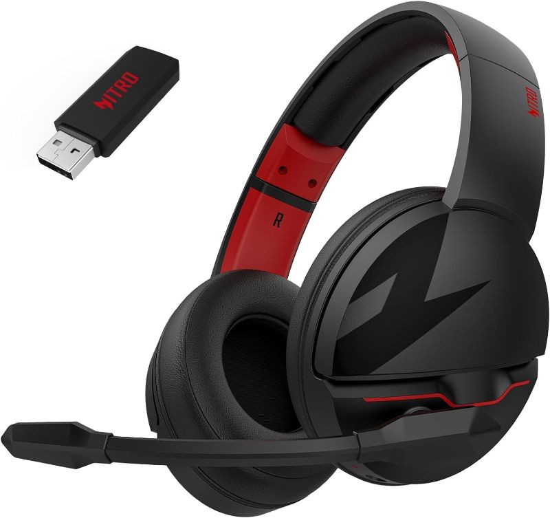 Photo 1 of acer K2 Dual Wireless Gaming Headset,with Noise Canceling Microphone?2.4GHz Wireless + Bluetooth -100-Hr Battery Life?for PS5,PS4,Mac,Switch,PC,Mobile,Tablet?Laptop Computer
