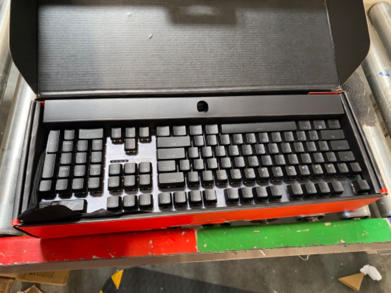 Photo 3 of ASUS ROG Strix Scope II Gaming Keyboard, pre-lubed ROG NX Storm clicky Mechanical switches, Sound-dampening Foam, PBT doubleshot keycaps, Streaming hotkeys, Multi-Function Controls, Wrist Rest