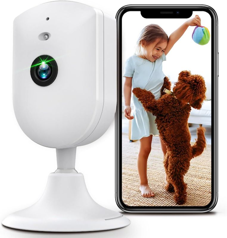 Photo 1 of VIMTAG Indoor 2.5K/4MP HD WiFi Camera for Home Security/Pet/Dog/Cat/Baby with Phone App, AI Human/Sound/Motion Detection, Night Vision, 2-Way Audio, Cloud/Max 512GB TF Card Storage, Support Alexa
