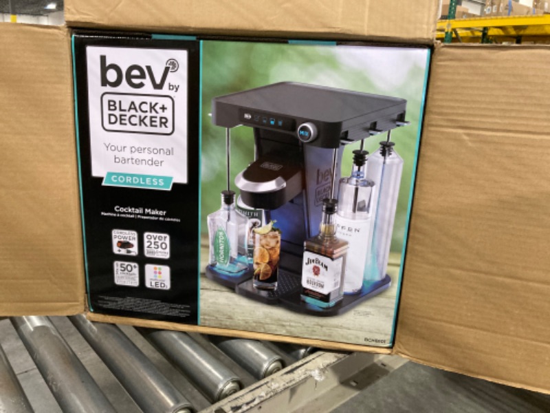 Photo 2 of BLACK+DECKER bev by BLACK+DECKER Cordless Cocktail Maker Machine and Drink Maker for Bartesian capsules (BCHB101)