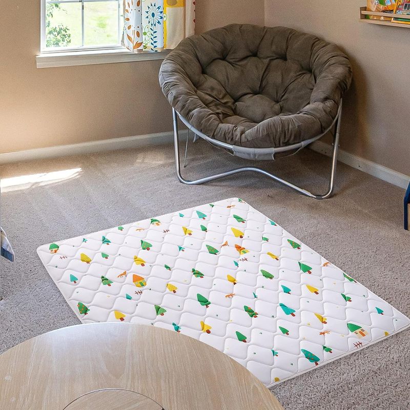 Photo 1 of **SDesign may Differ**Premium Foam Baby Play Thick One-Piece Crawling Mat, Odorless Baby Mat Floor Mat, Non-Slip Cushioned Baby Playmat for Infants,Babies,Toddlers. Machine Washable for Easy Care.