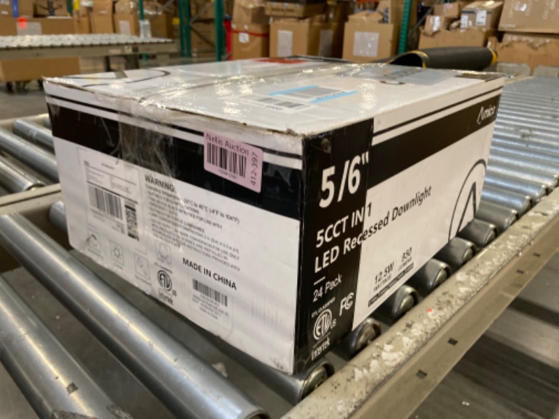 Photo 1 of Amico 24 Pack 5/6 inch 5CCT LED Recessed Lighting, Dimmable, 12.5W=100W, 950LM, 2700K/3000K/4000K/5000K/6000K Selectable, Retrofit Can Lights with Baffle Trim, IC Rated - ETL & FCC