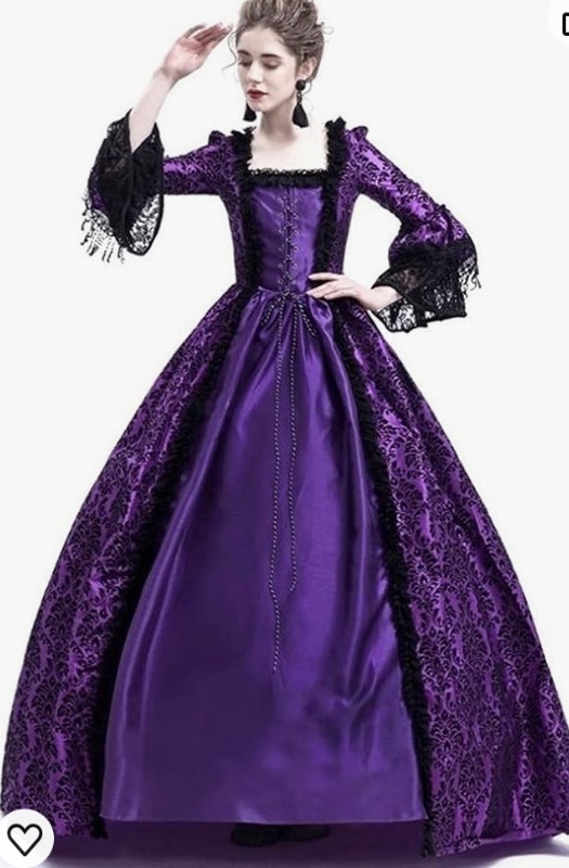 Photo 1 of Women's Medieval Queen Vitorian Dress Gothic Ball Gown Renaissance Royal Halloween Fancy Costume,size xxxl