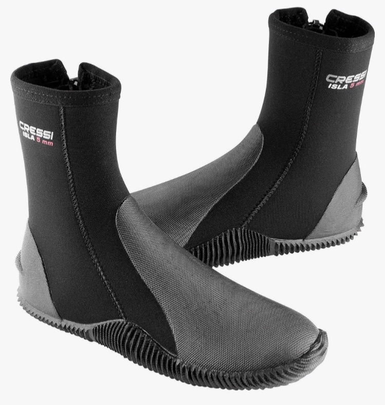 Photo 1 of Adult Unisex Crew Water Boots for Scuba Diving, Surfing, Canyoning, 5 mm Neoprene Thickness - Isla: designed in Italy