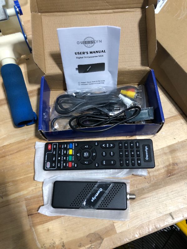 Photo 3 of 2023 Newest Digital Converter Box for TV, OWERSLYN [ATSC Tuner Hidden Behind TV], TV Recording&Playback, USB Media Player, Analog to Digital, TV Tuner with 1080P HDMI/AV Output, Timer Setting