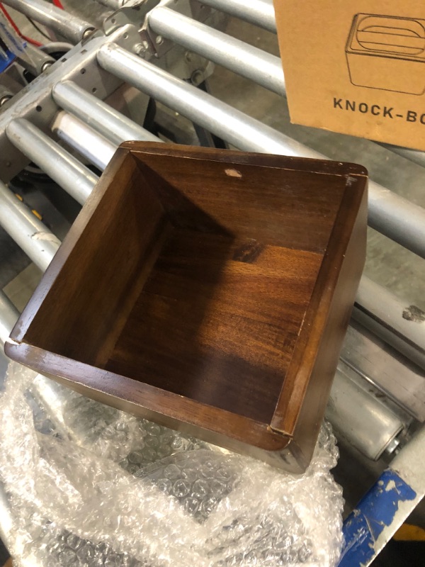 Photo 3 of ***DAMAGED***
KYONANO Espresso Knock Box, Espresso Accessories for Coffee Grounds, Coffee Knock Box with Knock Bar&Non-Slip Base, Made of Natural Acacia Wood&Stainless Steel, Suit for Breville Machine Accessories Brown(Acacia Wood)