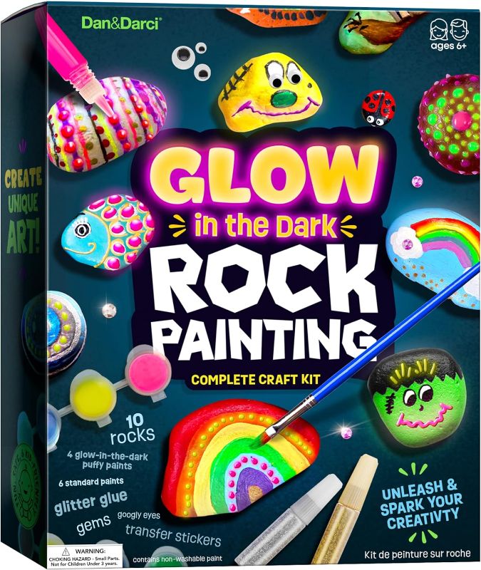 Photo 1 of glow in the dark rock painting