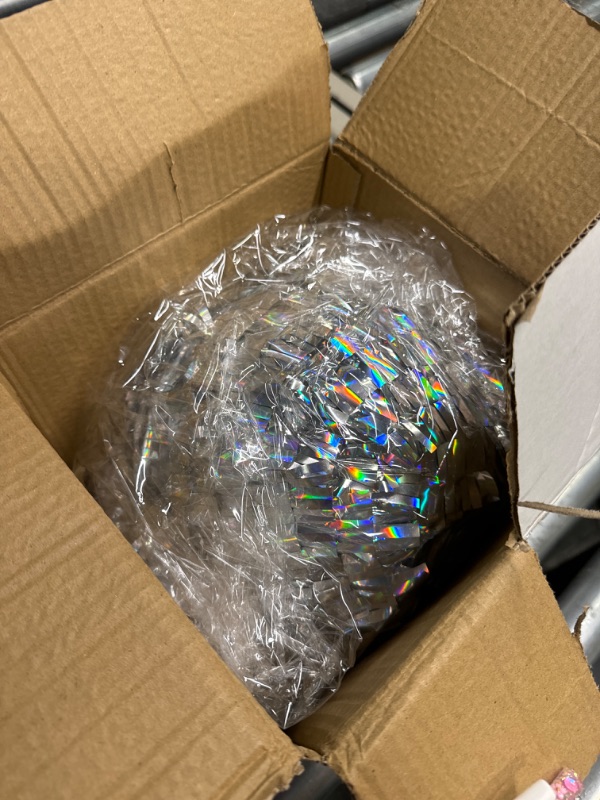 Photo 3 of 8 Inch Disco Ball Pinata Small Mirror Ball Pinata Disco Wedding Pinata with Blindfold and Confetti for Kids Adults Christmas Disco Party Decorations Game