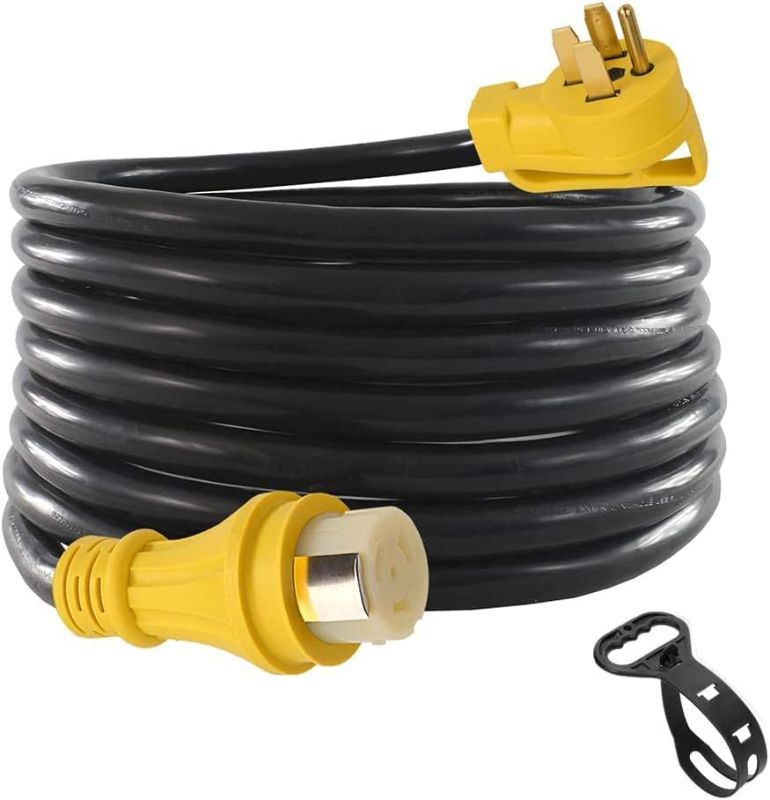 Photo 1 of 25Ft 50Amp STW Heavy Duty RV Extension Cord,14-50P Male and SS2-50R Twist-Locking Female?125V/250V for RV Trailer, Camper, Motorhome…
