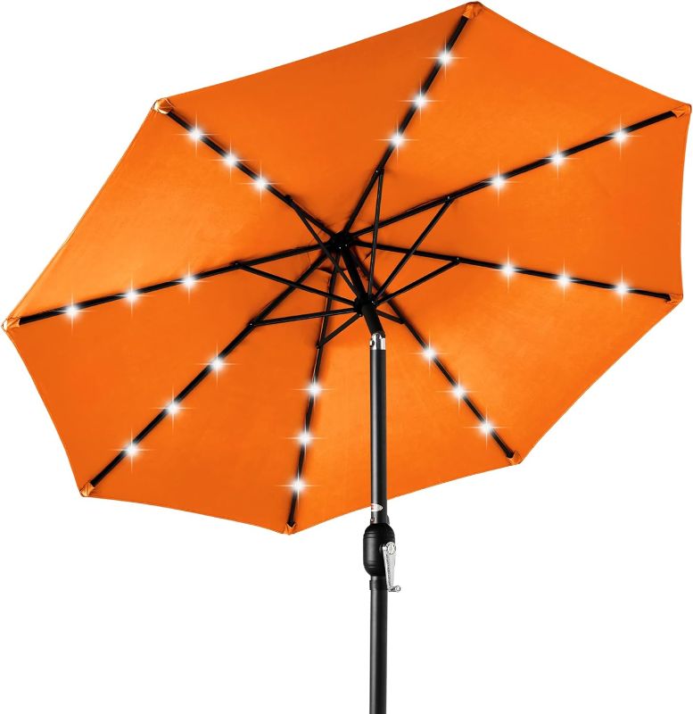 Photo 1 of *** MISSING PARTS TO MAKE IT FUNCTIONAL***
Best Choice Products 10ft Solar Polyester LED Lighted Patio Umbrella w/Tilt Adjustment and UV-Resistant Fabric - Orange
