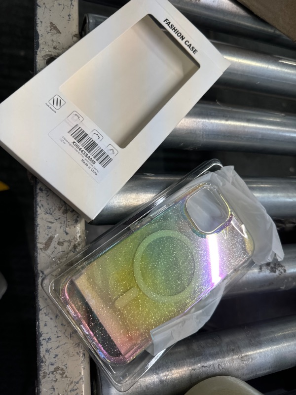 Photo 1 of Choiche Compatible for iPhone 15 Case Magnetic, Women Clear Glitter Bling Sparkly Case, [2xDiamond Camera Lens Protectors] [2xTempered Glass Screen Protectors] [Compatible MagSafe] (Glitter Colorful)