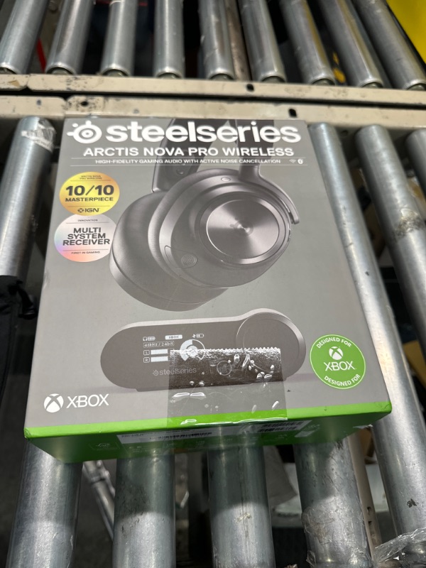 Photo 2 of SteelSeries Arctis Nova Pro Wireless Xbox Multi-System Gaming Headset - Premium Hi-Fi Drivers - Active Noise Cancellation Infinity Power System - Stealth Mic - Xbox, PC, PS5, PS4, Switch, Mobile Xbox Black