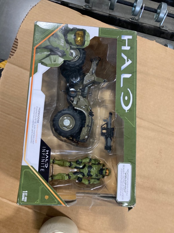 Photo 2 of HALO 4" “World of HALO” Figure & Vehicle – Mongoose with Master Chief 1 Count (Pack of 1)